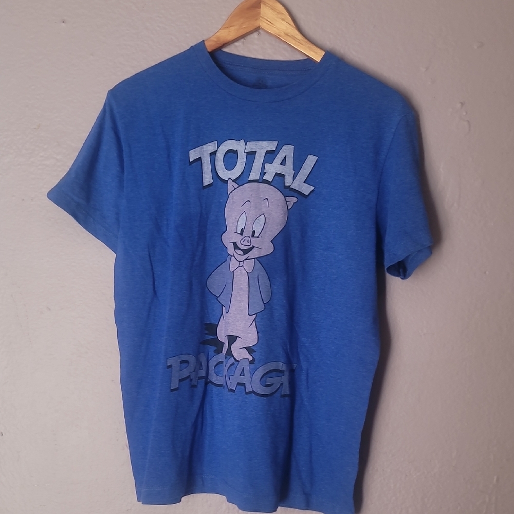 Blue T-Shirt with Graphic Design